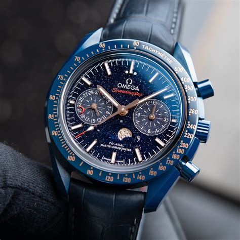 omega speedmaster aventurine dial|omega speedmaster blue moon.